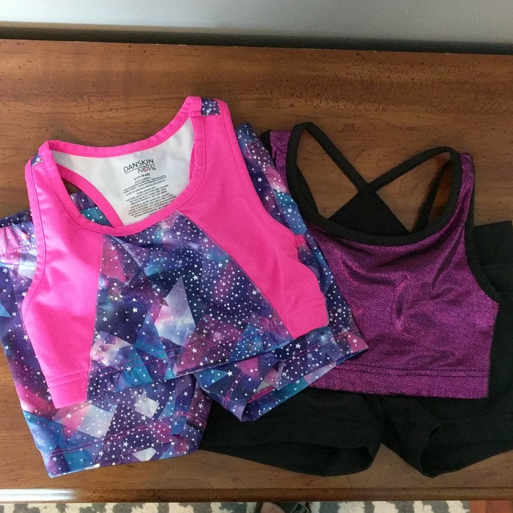 2 - 2 pc dance/acrobat outfits